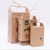 Bolsas de papel portátiles de Kraft del regalo de la comida 2.5KG, bolsa de papel de Kraft personalizada para la comida Uesd con la manija